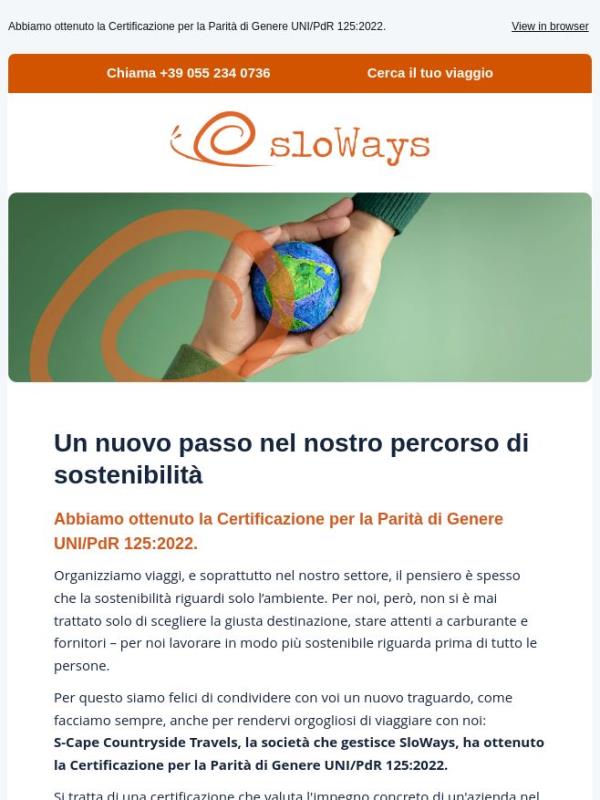 Un nuovo passo nel nostro percorso di sostenibilità