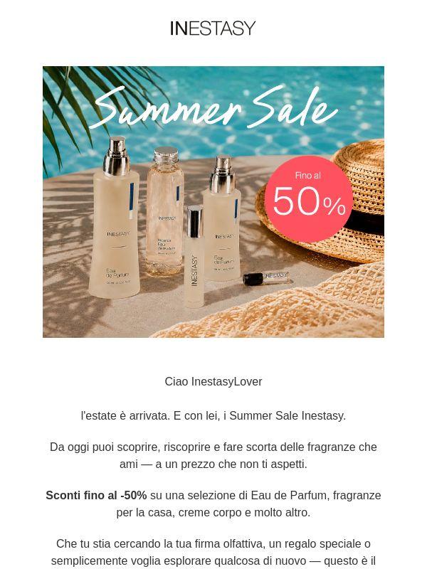 Inestasy Summer Sale — sconti fino al 50% ☀️