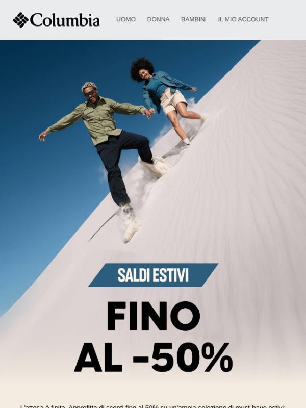 ☀️ I saldi estivi sono iniziati: fino al 50% di sconto!