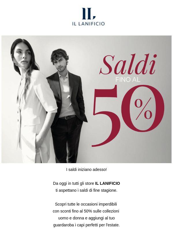 Saldi fino al 50% da oggi 😍