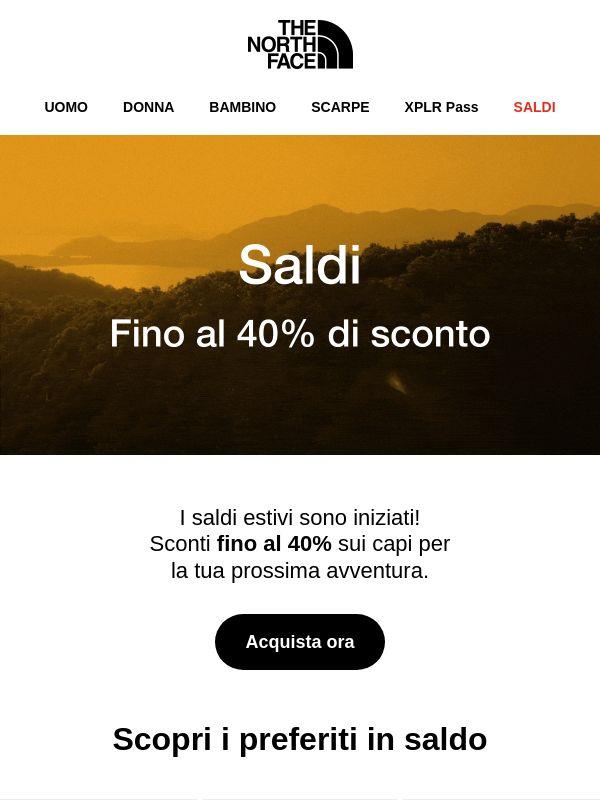 Saldi fino al 40%!