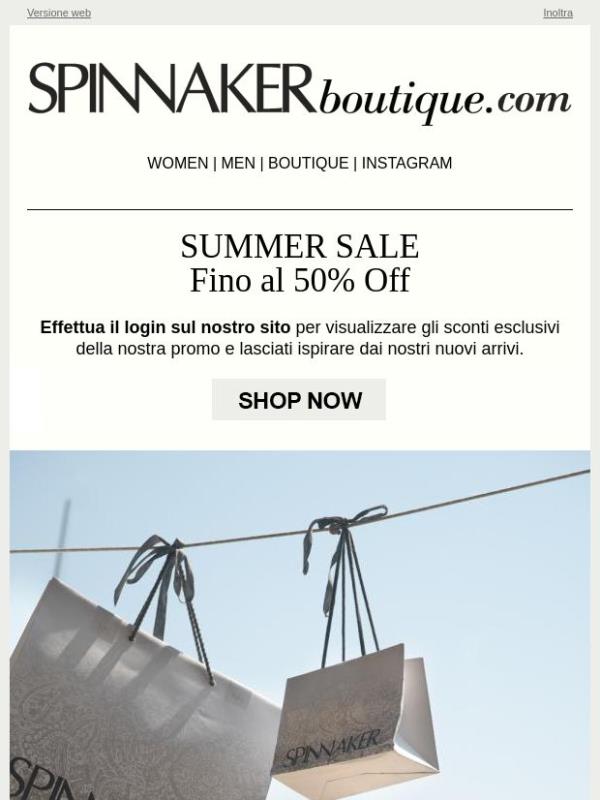 I Saldi estivi sono qui: Fino al 50% Off sulla PE26