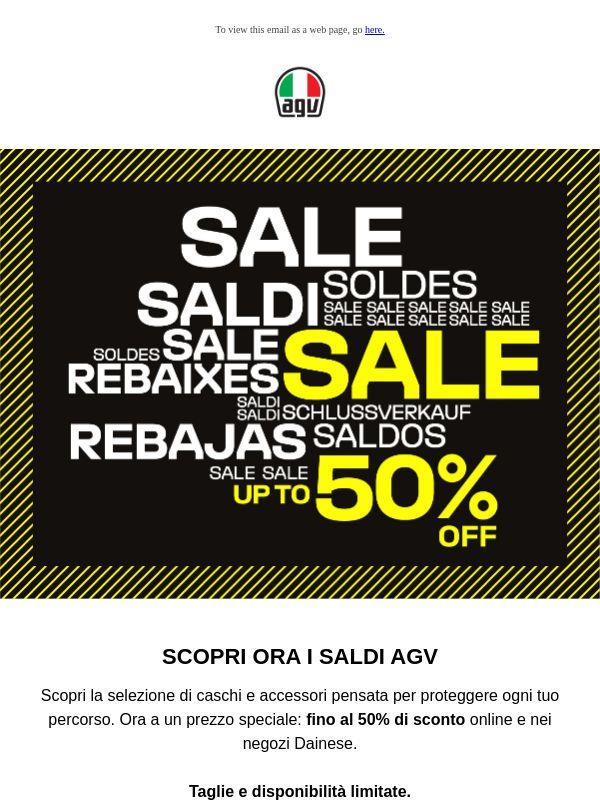 Il momento dei saldi AGV è arrivato: fino al -50%