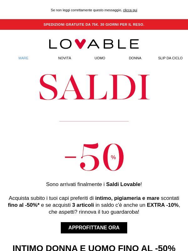 I saldi Lovable sono iniziati 😍