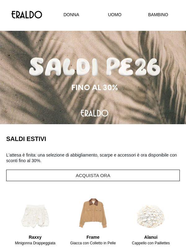 I saldi estivi sono iniziati