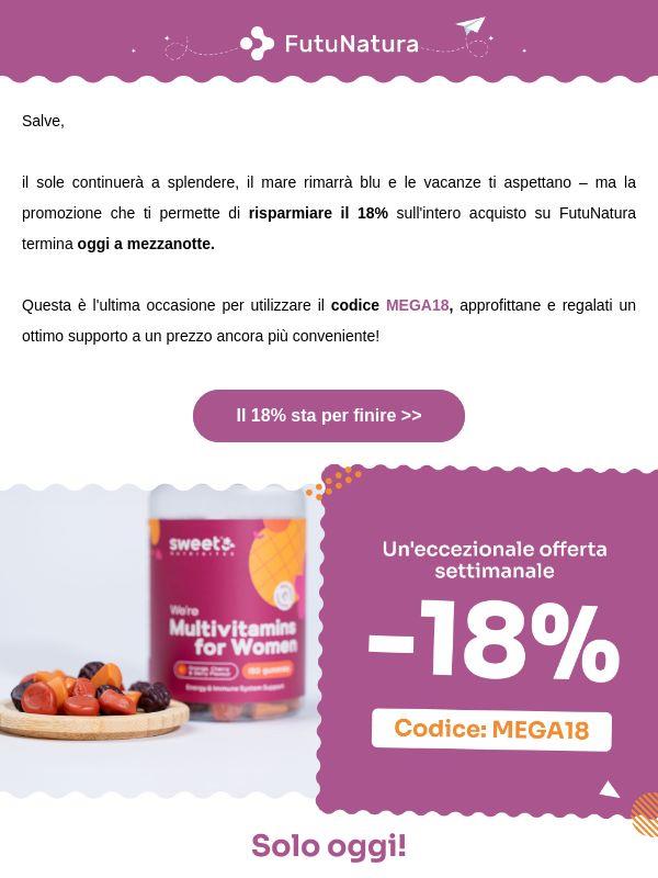 L’estate continua, ma il -18% termina 🥺