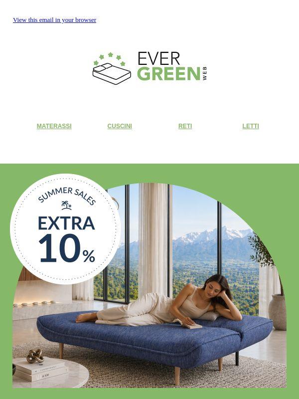 Saldi Estivi Evergreenweb: -10% su TUTTO + un regalo speciale per te!