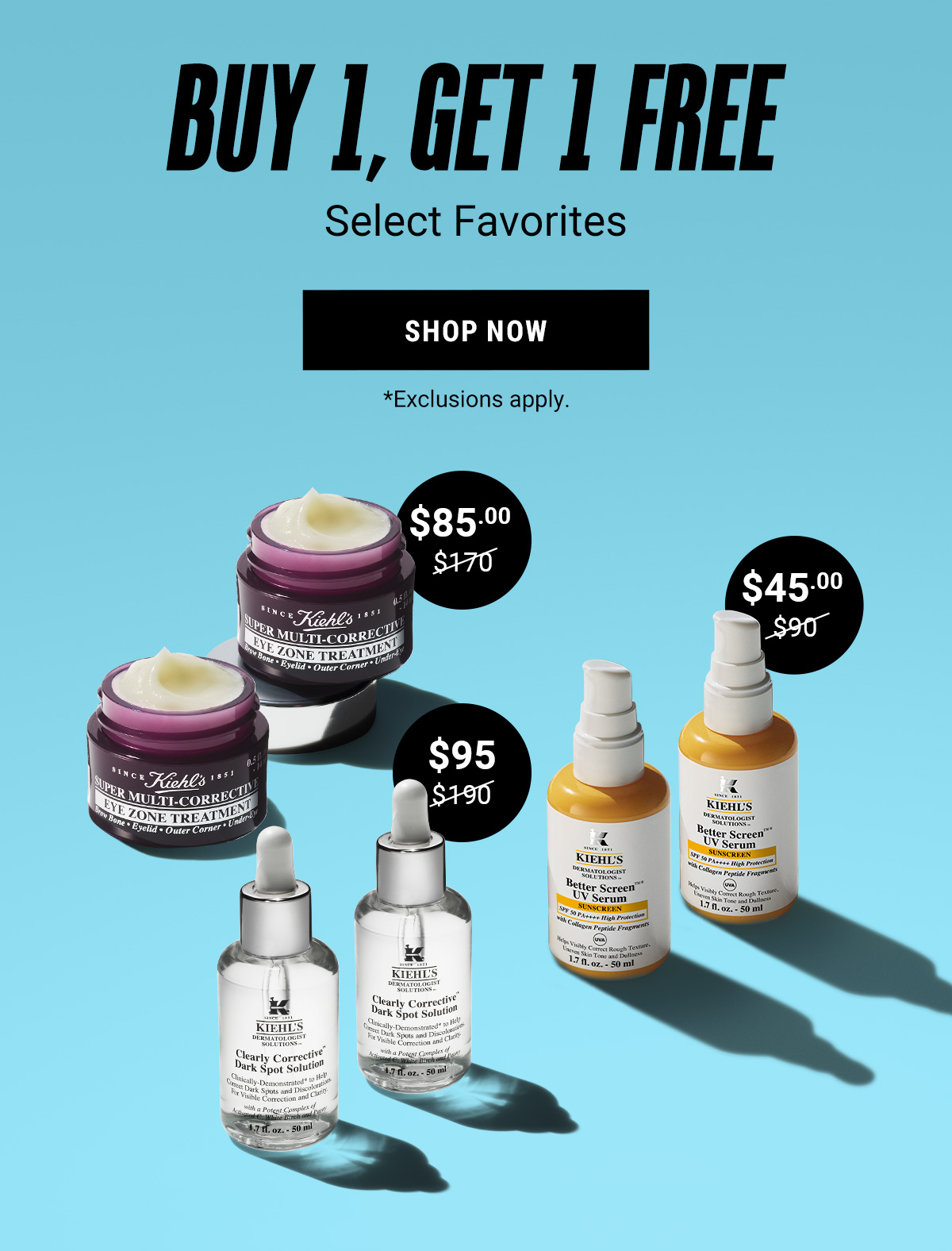 BUY 1, GET 1 FREE