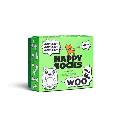 Set regalo di calzini per cani in confezione da 2