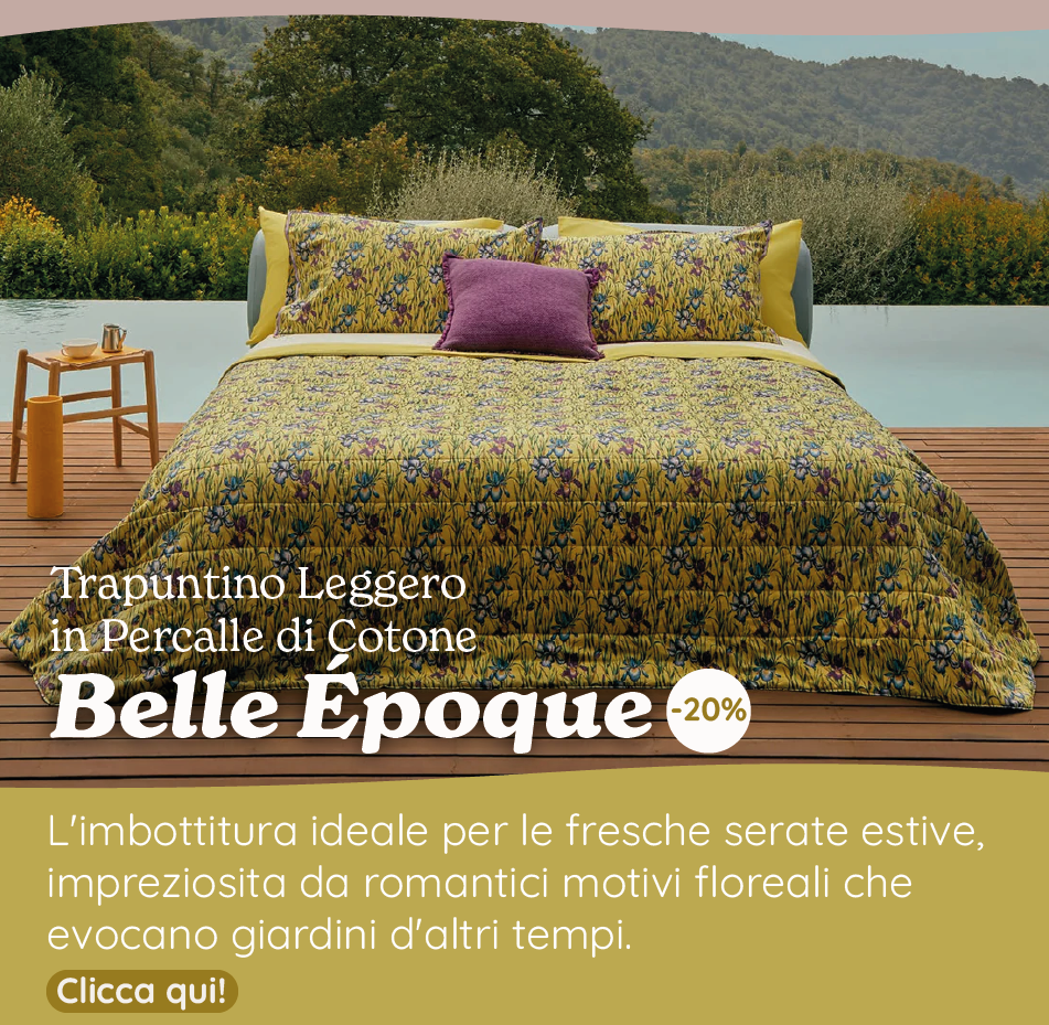 Trapuntino Leggero in Percalle di Cotone Fantasia Floreale - Belle Époque