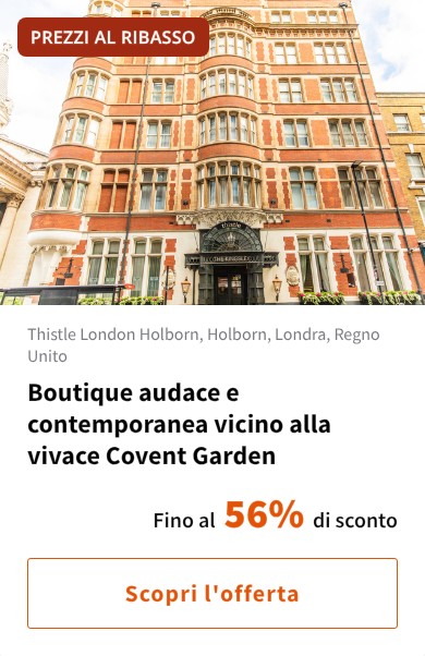 Boutique audace e contemporanea vicino alla vivace Covent Garden