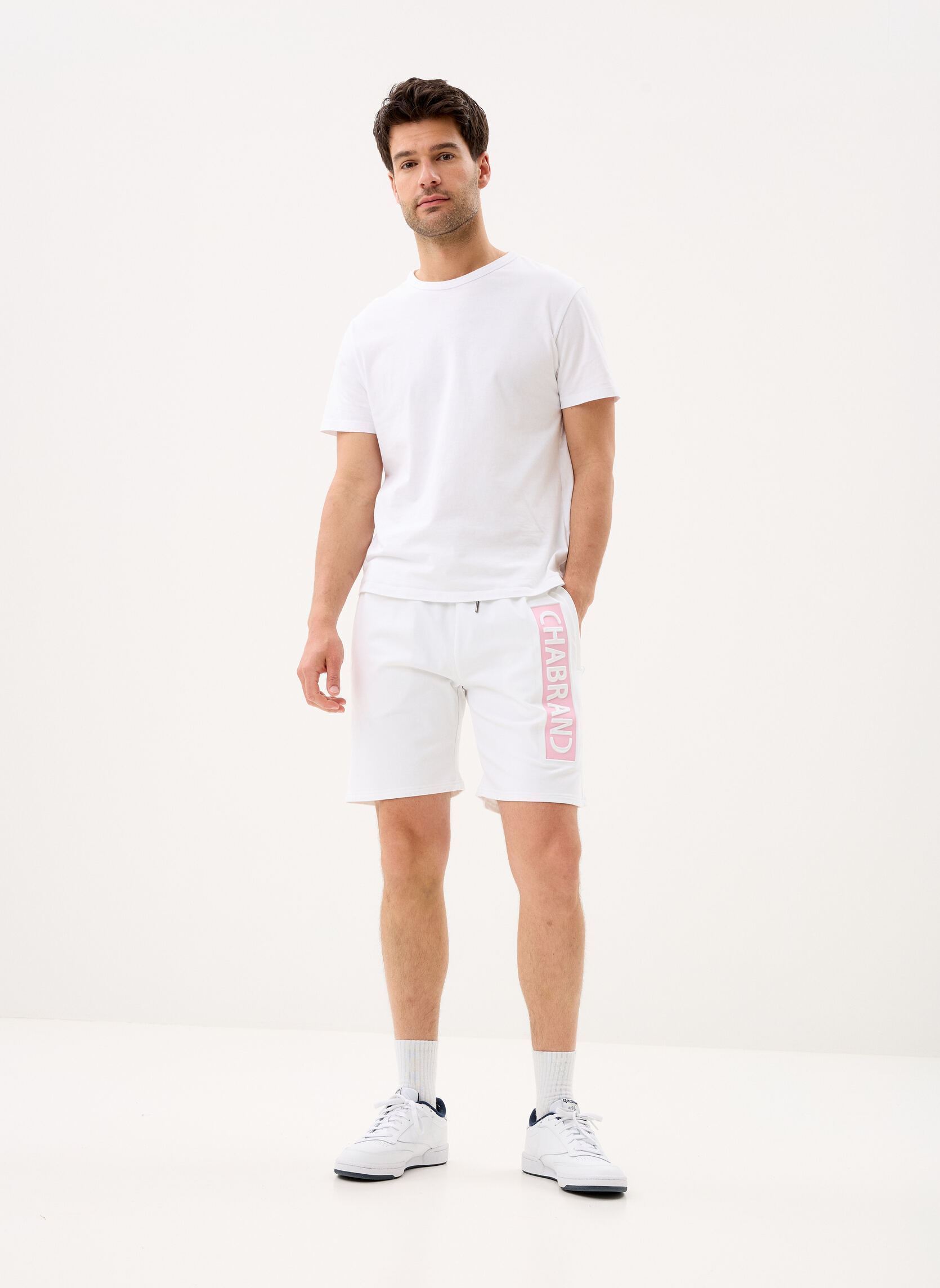Chabrand Shorts de sport 63202 homme blanc