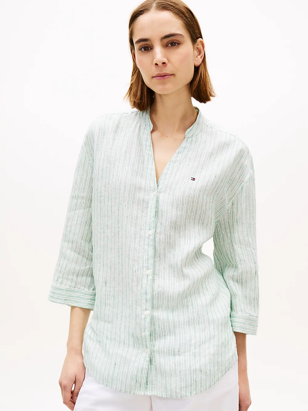 Camicia Relaxed Fit In Puro Lino