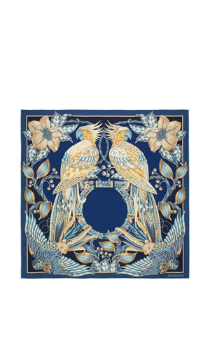 Printed silk foulard