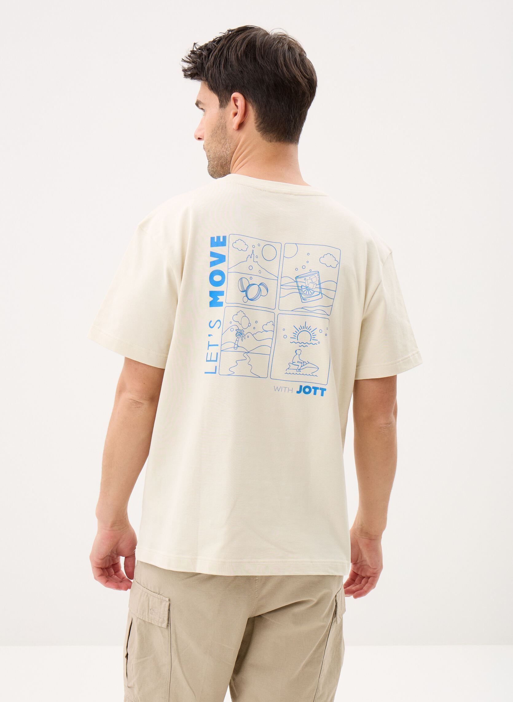 JOTT Tee-shirts manches courtes Kood homme beige
