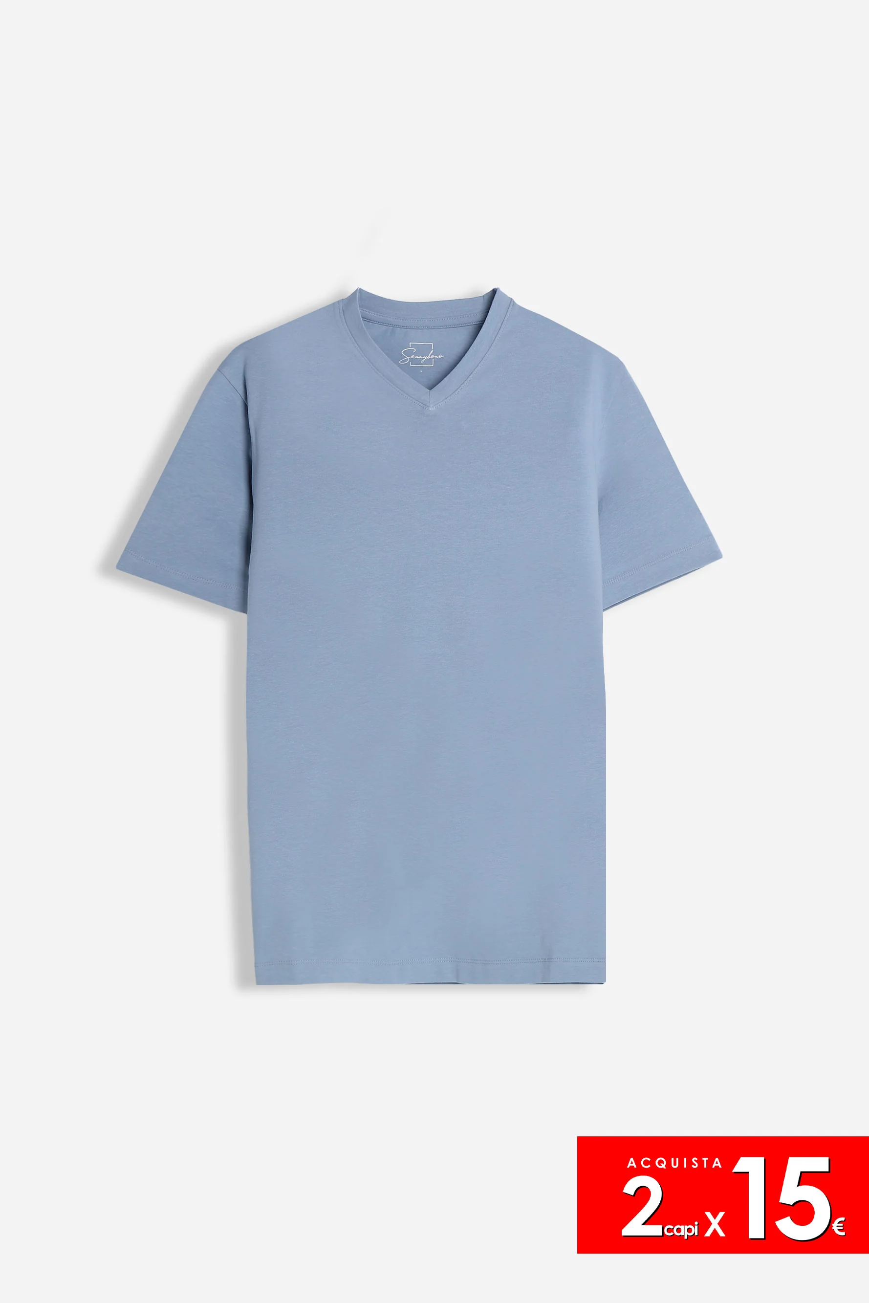 Image of T-SHIRT SCOLLO A V 