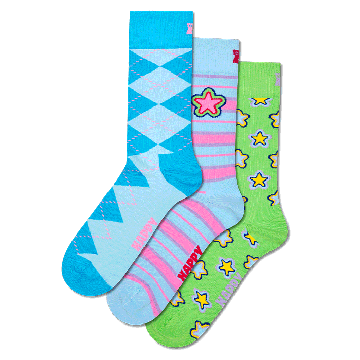 Set regalo di calzini Charm Graphics in confezione da 3