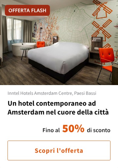 Un hotel contemporaneo ad Amsterdam nel cuore della città