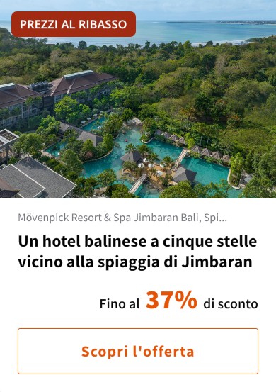 Un hotel balinese a cinque stelle vicino alla spiaggia di Jimbaran