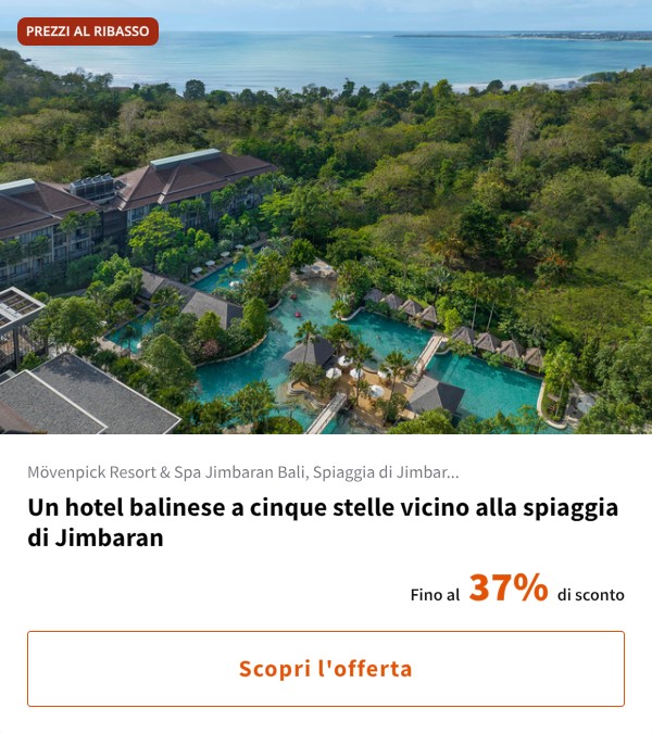 Un hotel balinese a cinque stelle vicino alla spiaggia di Jimbaran