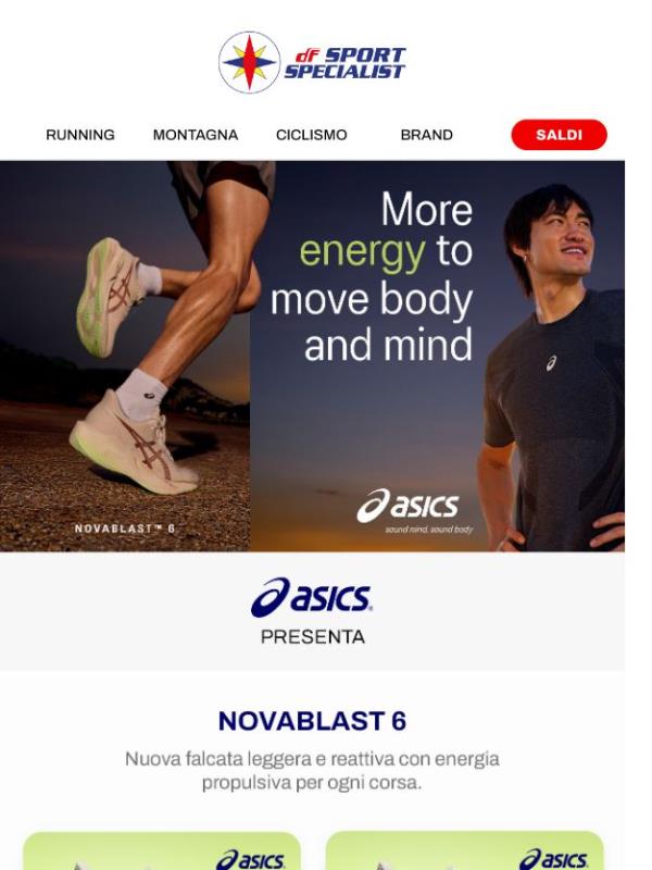 Nuove Asics Novablast 6 🏃‍➡️