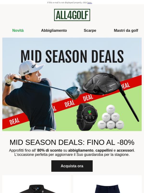 Mid Season Deals: fino all'80% di sconto