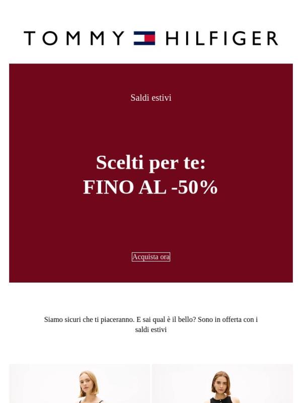 Fino al 50% di sconto con i saldi estivi.