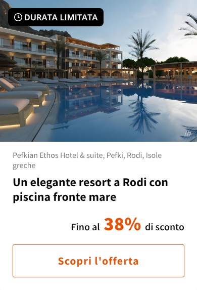 Un elegante resort a Rodi con piscina fronte mare