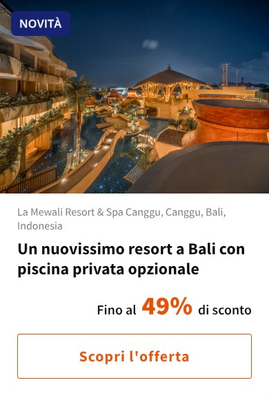 Un nuovissimo resort a Bali con piscina privata opzionale