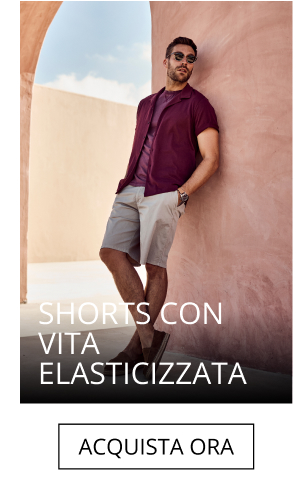 Shorts con vita elasticizzata