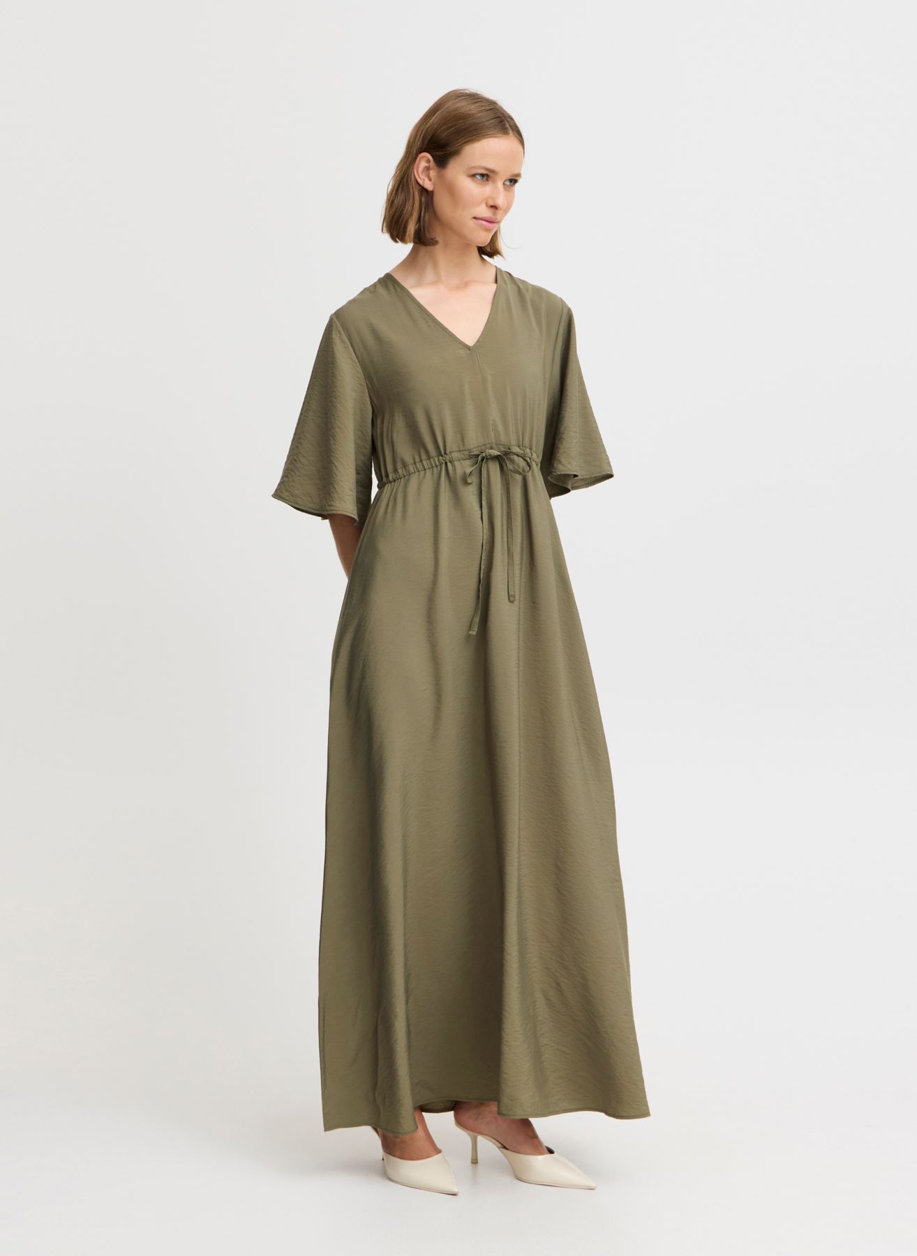 B-Young Abiti lunghi BYMMHAILEY VNECK MAXI DRESS - donna verde