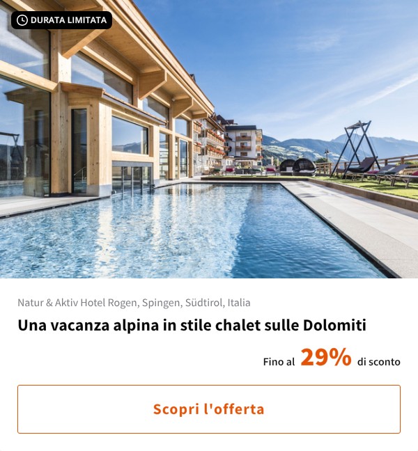 Una vacanza alpina in stile chalet sulle Dolomiti