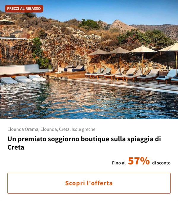 Un premiato soggiorno boutique sulla spiaggia di Creta