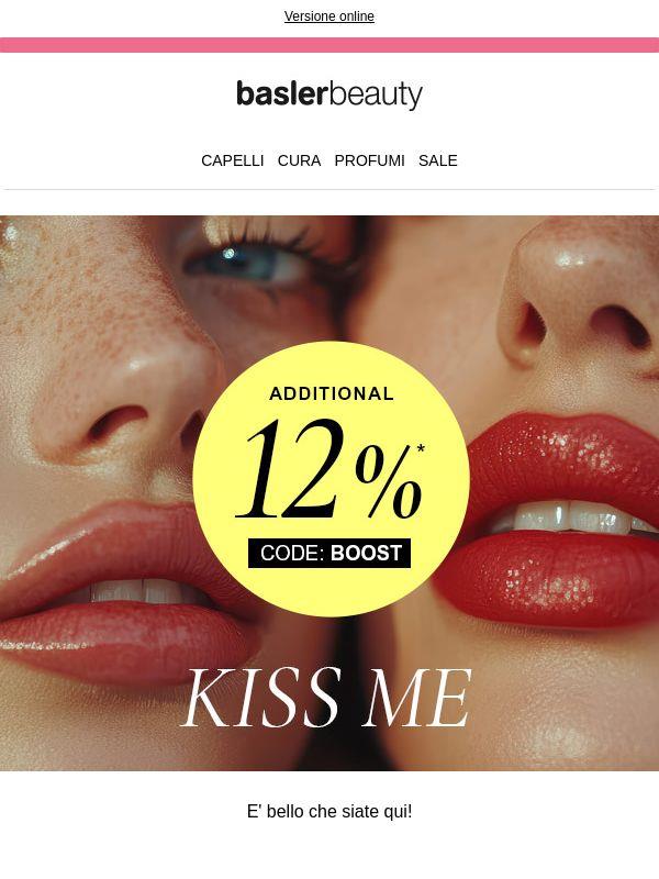 Allarme baci: approfitta dello sconto del 12%