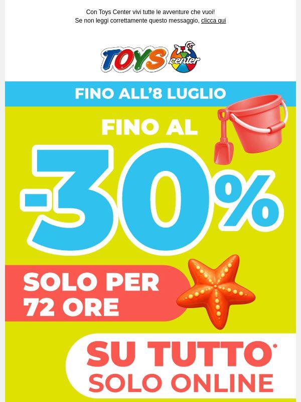 📢 Fino al -30% su TUTTO! Solo ONLINE per 72 ore!