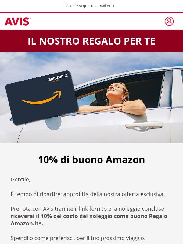 Ti restituiamo il 10% in buoni Amazon