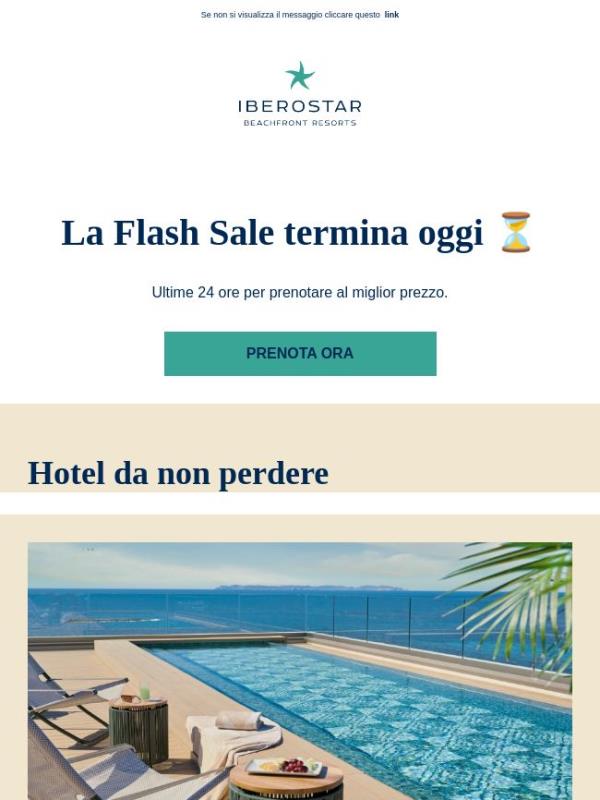 Ultimo giorno! Fino al 35% di sconto sulle vostre vacanze ✈️