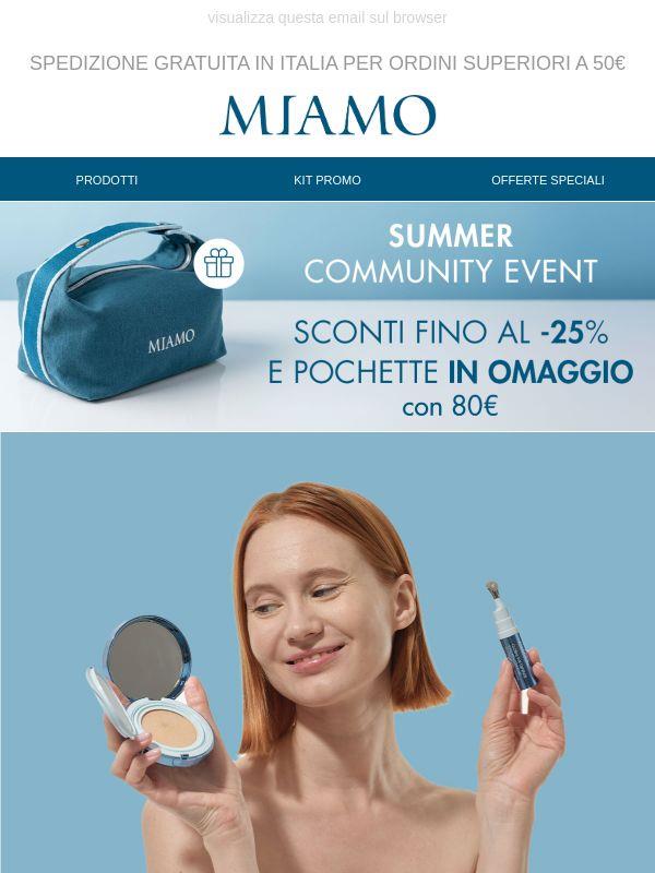 ☀️ Pelle protetta e uniforme! La summer poschette è in omaggio! ☀️