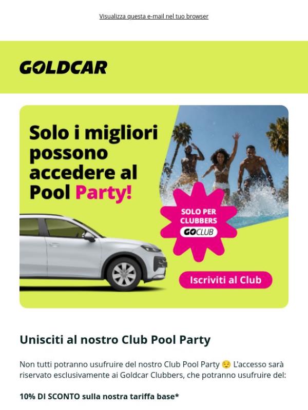 Unisciti al nostro Club Pool Party 🏖️