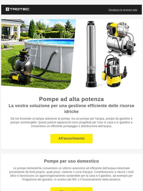 💦 Pompe ad alta potenza per la casa e il giardino