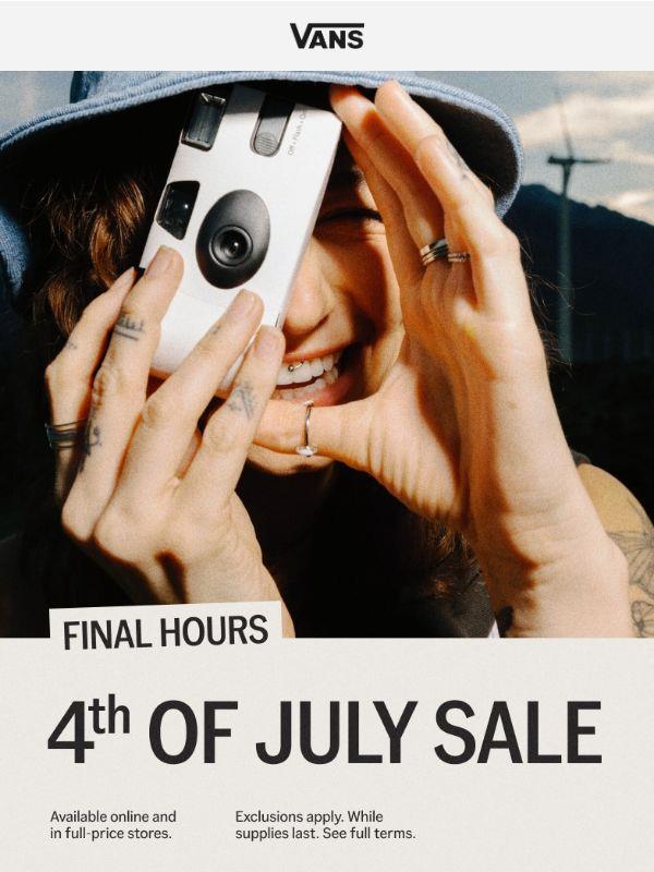 FINAL HOURS: Up to 40% off