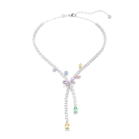 Collana Ariana Grande x Swarovski, Taglio misto, Libellula, Multicolore, Placcata rodio