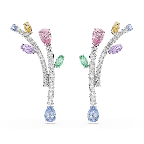 Orecchini pendenti Ariana Grande x Swarovski, Taglio misto, Multicolore, Placcati rodio
