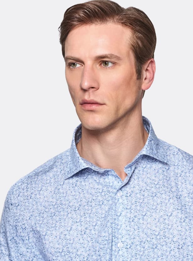 Camicia floreale in puro cotone