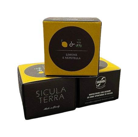 Napolitains Cioccolato di Modica BIO con Limone Interdonato e Nepetella