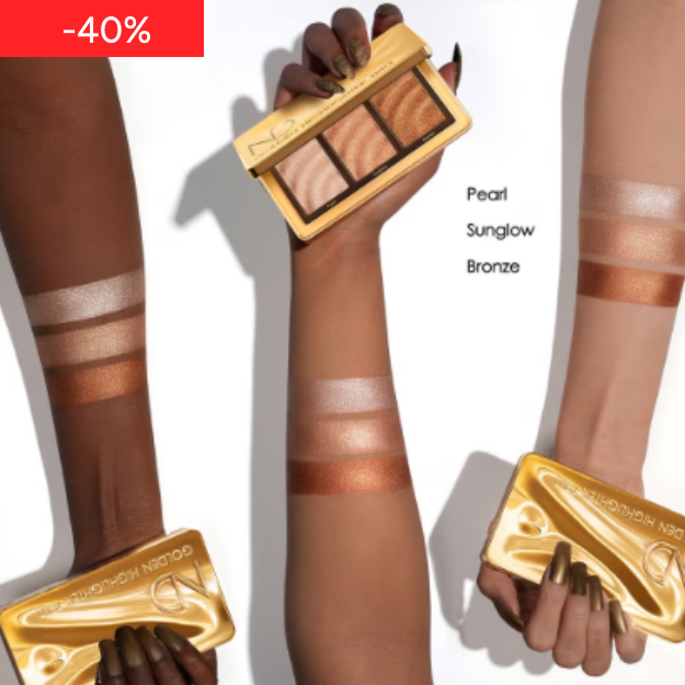 Natasha Denona Palette Golden Highlighter Trio