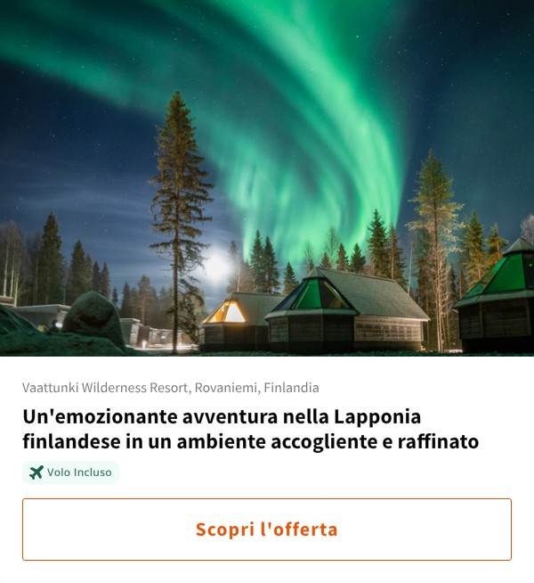 Un'emozionante avventura nella Lapponia finlandese in un ambiente accogliente e raffinato