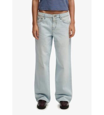Jeans Mid Rise Wide Leg blu