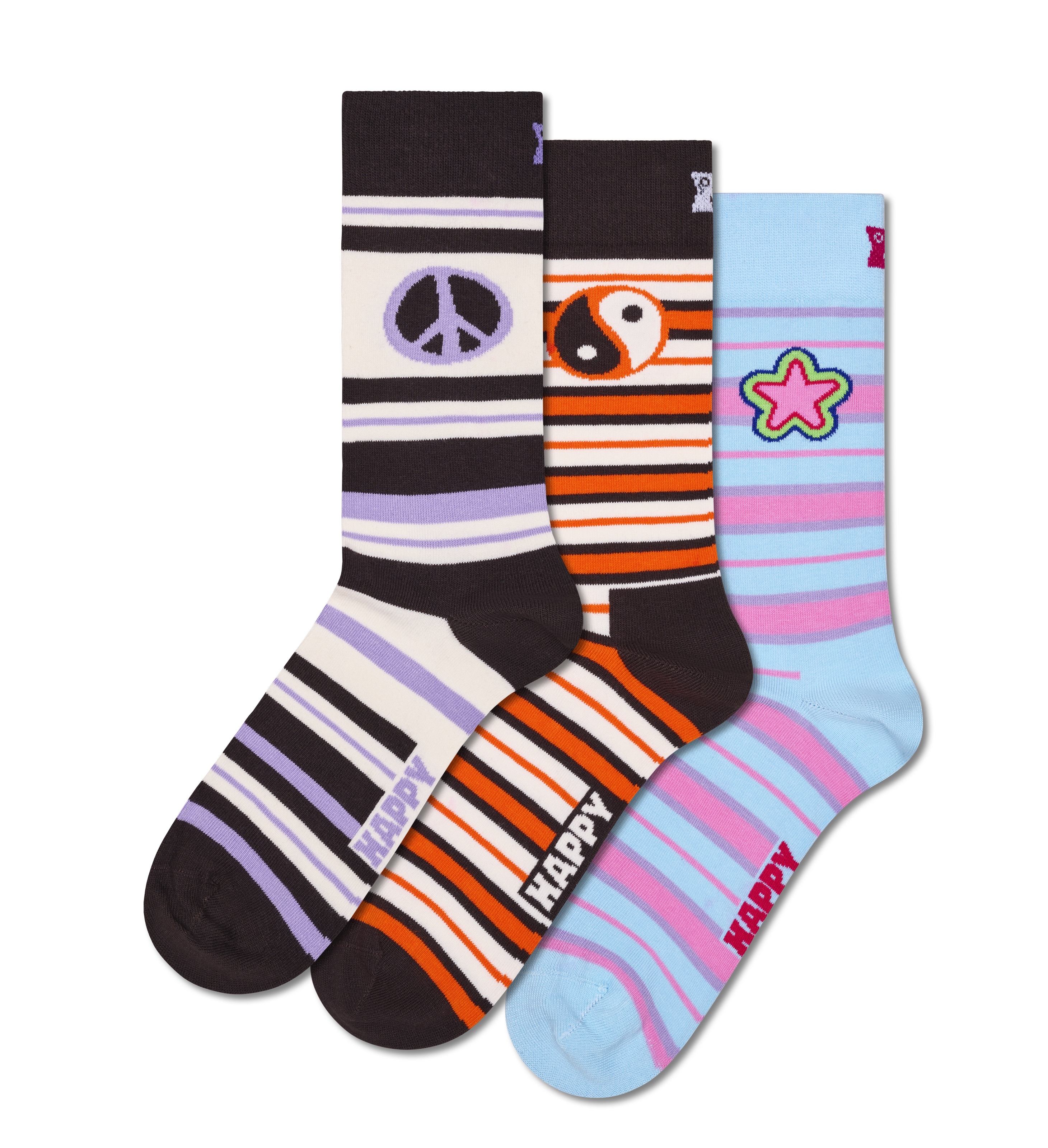 Confezione da 3 calzini Stripe Symbols