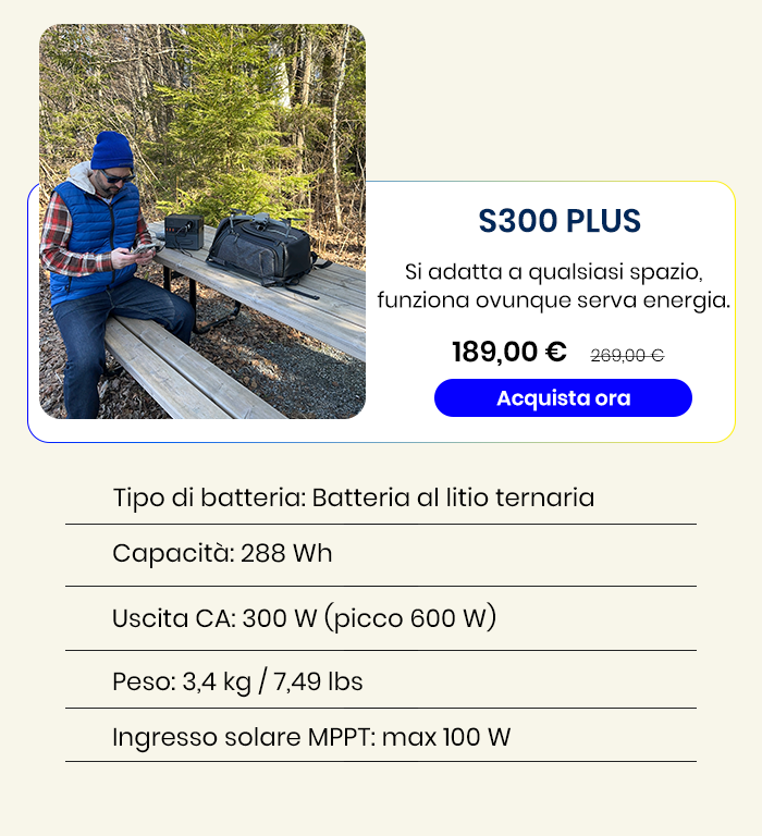 S300 Plus Power Station Portatile 300W 288Wh